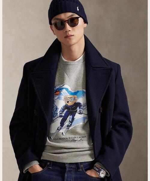 未使用ポロベア ポロ ラルフローレン フリース スウェットシャツ ニット 水色 POLO RALPH LAUREN（ポロ・ラルフローレン） トレーナー スウェット