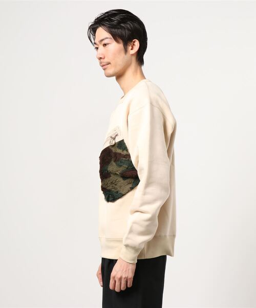 「APPLEBUM」 スウェットカットソー - ベージュ メンズ_画像2