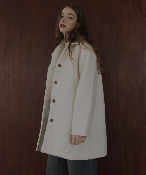 Mili affinity ピーコート pコート プードルボアミドルコート