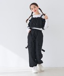 ワイドパンツ パンツ キッズ ベルトカーゴパン...の詳細画像1