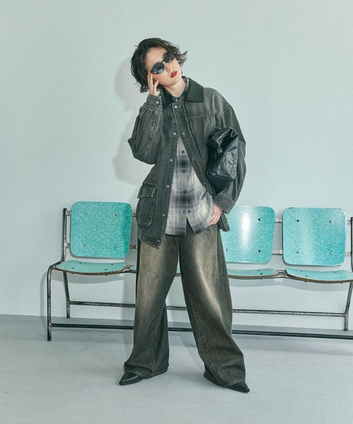 niko and…（ニコアンド） 長袖シャツ BIG(L) アイボリー レディース