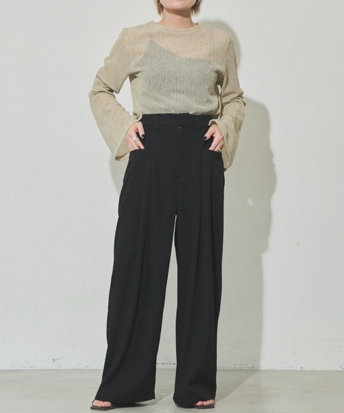 「Aunt Marie's」 パンツ FREE ブラック レディース_画像5