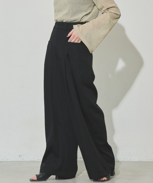 「Aunt Marie's」 パンツ FREE ブラック レディース_画像7