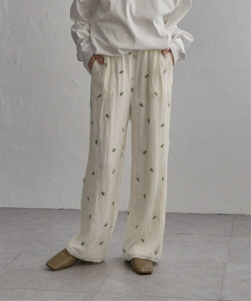 notch. パンツ 小花刺繍ルーズパンツ レディース : ZOZOTOWN Yahoo!店