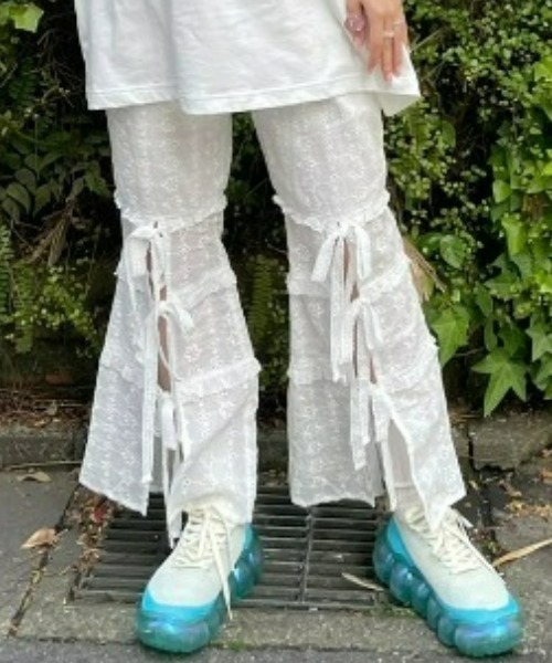 「Candy Stripper」 イージーパンツ 2 ブラック レディース_画像2