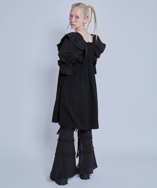 「Candy Stripper」 イージーパンツ 2 ブラック レディース_画像9