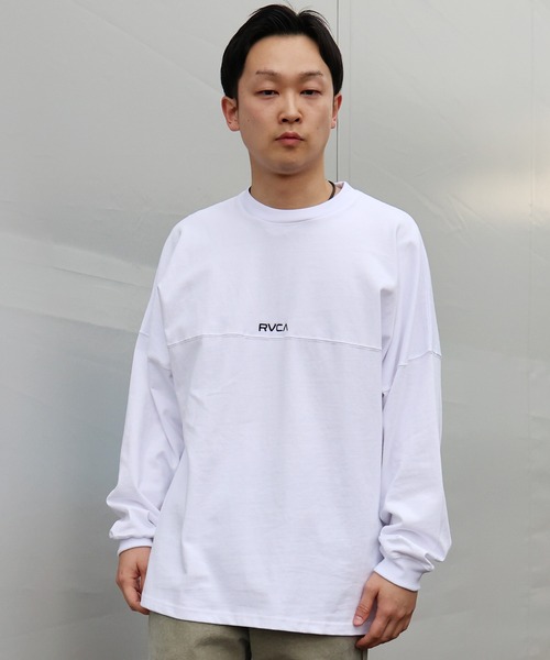 XS 白 RVCA/ルーカ BORDER RVCA ボーダー ロンTシャツ RVCA（ルーカ） tシャツ 357 LT ロンT BG041154 メンズ レディース