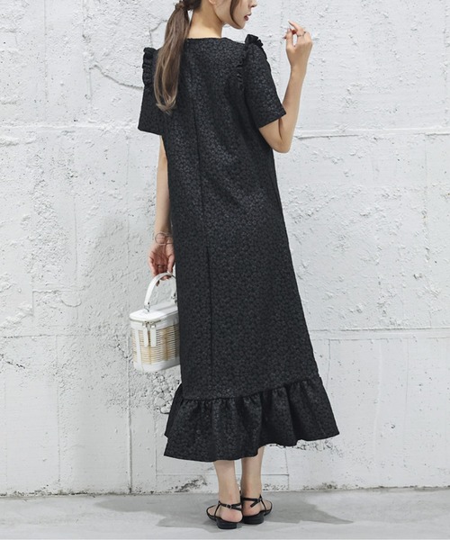 「SUGAR BISKET」 「La-gemme」半袖ワンピース M ブラック レディース_画像7