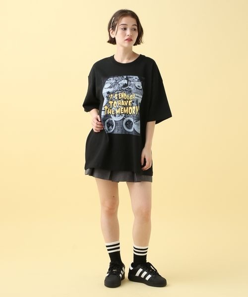 「PBLIM」 半袖Tシャツ MEDIUM ブラック レディース_画像7