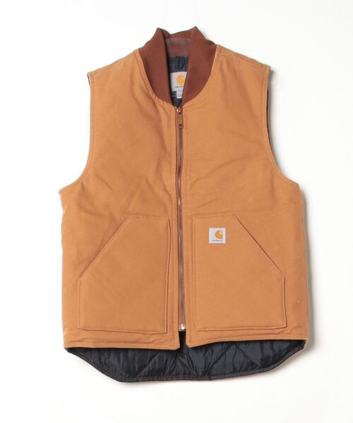 Carhartt（カーハート） ベスト SMALL ブラウン メンズ : ZOZOTOWN
