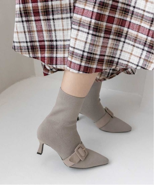 「RANDA」 ショートブーツ M アイボリー レディース_画像2