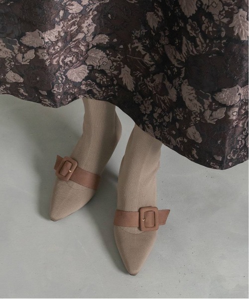 「RANDA」 ショートブーツ M アイボリー レディース_画像7