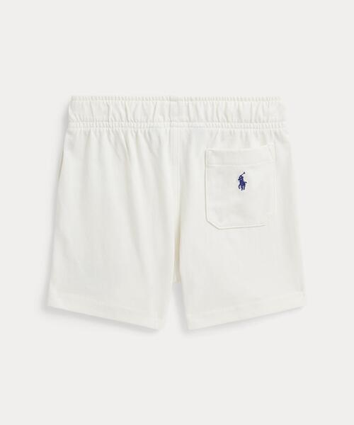 パンツ ロゴ コットン ジャージー ショートパンツ キッズ 子供服 男の子の画像