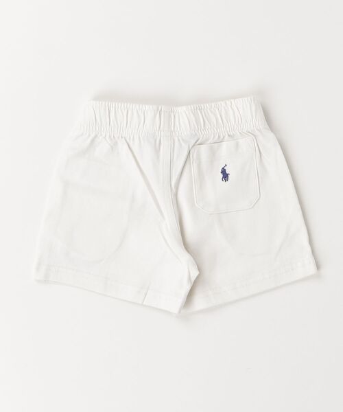 パンツ ロゴ コットン ジャージー ショートパンツ キッズ 子供服 男の子の画像