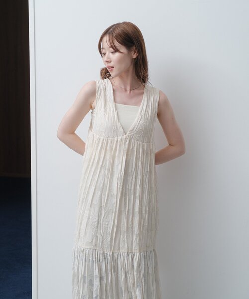 「Kastane」 ノースリーブワンピース 0 ブラック レディース_画像6