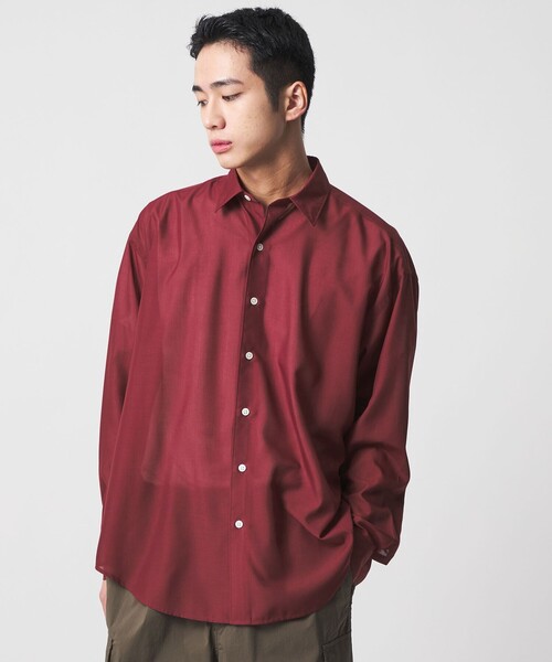 CITEN（シテン） シャツ 「CITEN」エアリーテックスオーバーシャツ