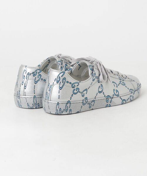 「GUCCI」 ローカットスニーカー 7 シルバー メンズの画像