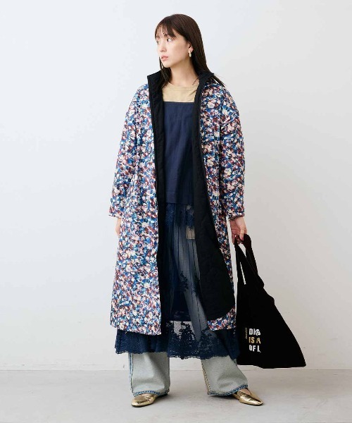 ヴィンテージAqoursキュータムリバーシブルロングコートマフラー付き