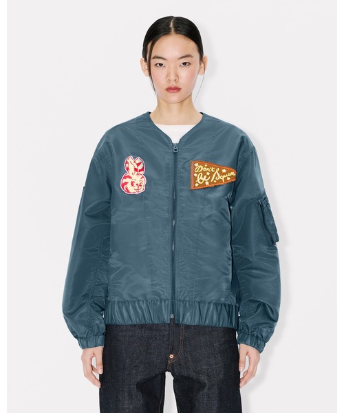 コート アウター 'KENZO Badges' ライト カラーレス ボンバー レディースの画像