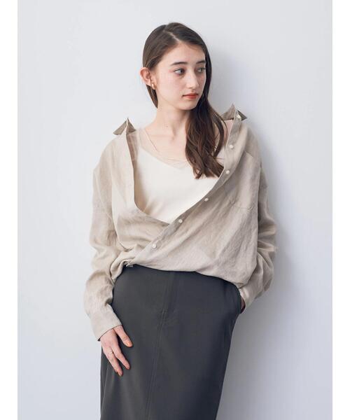 「YECCA VECCA」 長袖シャツ FREE ブルー レディース_画像3