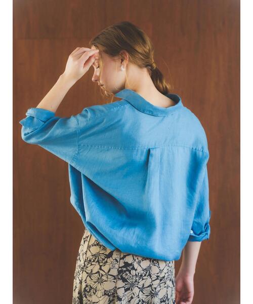 「YECCA VECCA」 長袖シャツ FREE ブルー レディース_画像8