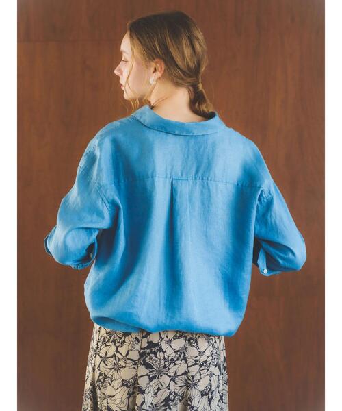 「YECCA VECCA」 長袖シャツ FREE ブルー レディース_画像9