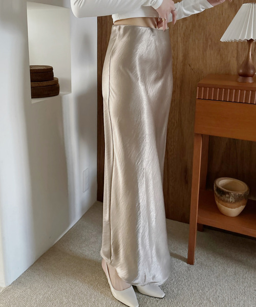 「Eclat one」 スカート M ベージュ レディース_画像5