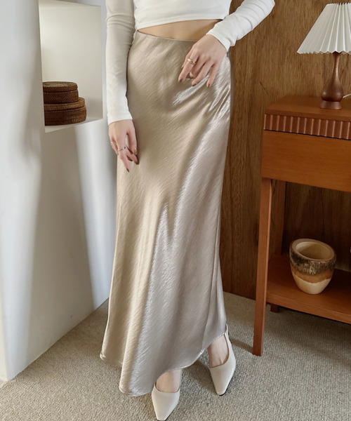 「Eclat one」 スカート M ベージュ レディース_画像7