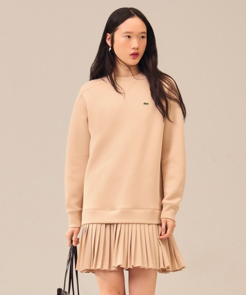 LACOSTE（ラコステ） ワンピース プリーツスカート切り替えスウェット