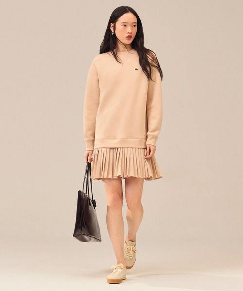 LACOSTE（ラコステ） ワンピース プリーツスカート切り替えスウェット
