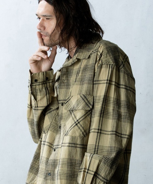 「EGO TRIPPING」 長袖シャツ 48(L) ネイビー メンズ_画像3