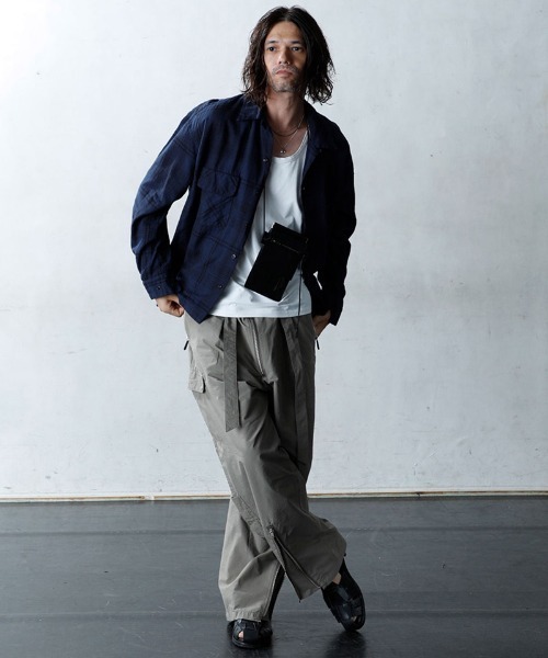 「EGO TRIPPING」 長袖シャツ 48(L) ネイビー メンズ_画像8