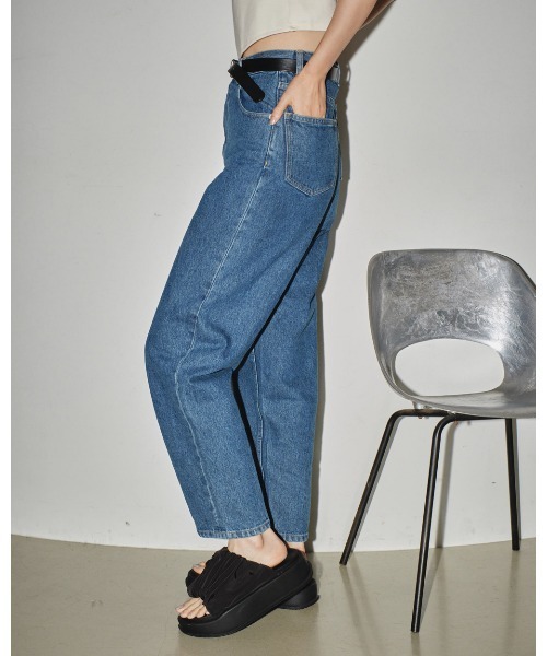 「TODAYFUL」 デニムパンツ 23inch ブルー レディースの画像