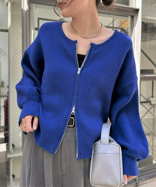 「CIAOPANIC TYPY」 ニットカーディガン ONE SIZE レッド レディース_画像4