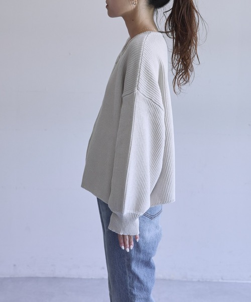 「CIAOPANIC TYPY」 ニットカーディガン ONE SIZE レッド レディース_画像9