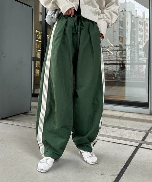 「etsinta」 イージーパンツ ONE SIZE グリーン レディース_画像9