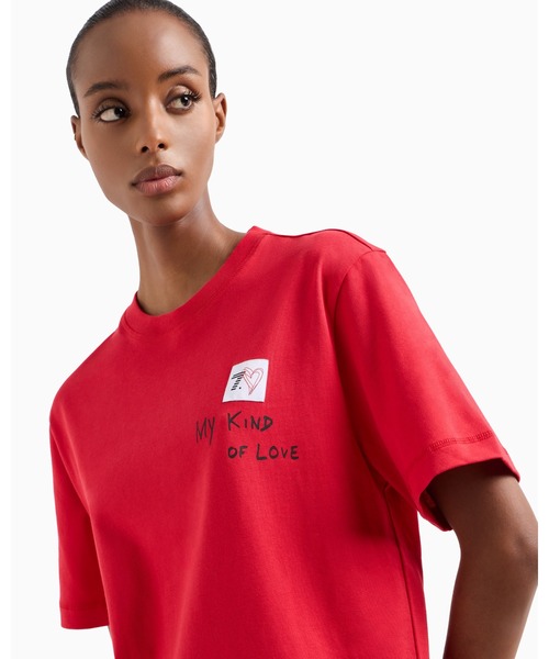 EA7 tシャツ 「エンポリオ アルマーニ EA7」7.CUORE フード付き