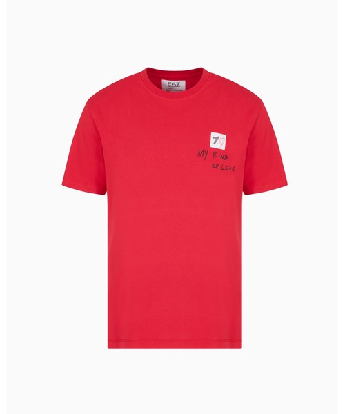 EA7 tシャツ 「エンポリオ アルマーニ EA7」7.CUORE フード付き