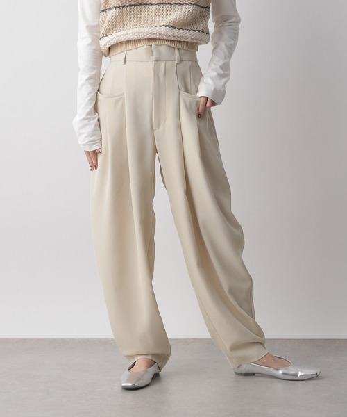 「LOWRYS FARM」 パンツ FREE ネイビー レディース_画像6