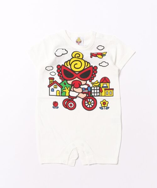 c*u様 ヒステリックミニ　カバーオール　テディ　FREE HYSTERIC MINI ヒスミニ テディ バルーン ロンパース FREE ベビー
