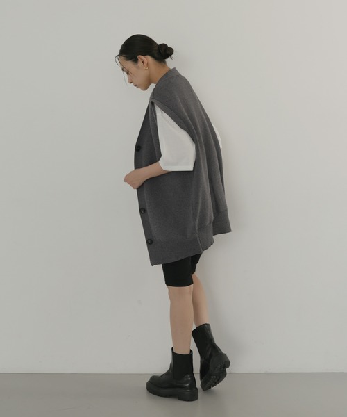 hellam（ヘラム） ベスト ジレ オーバーサイズニットジレ レディース