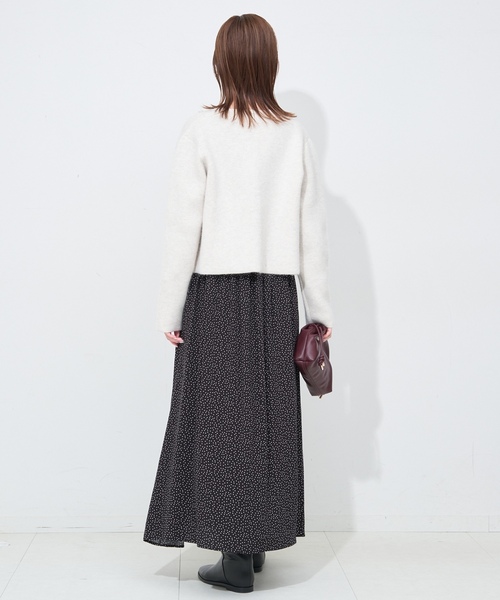 「SLOBE IENA」 長袖ワンピース 36 ブラック レディースの画像