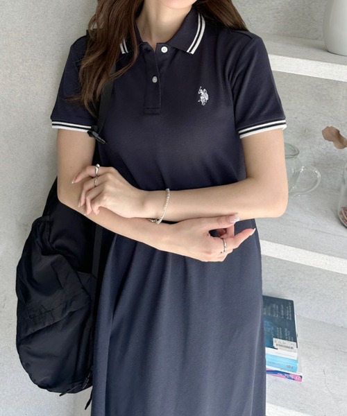 U.S. POLO ASSN.（ユーエスポロアッスン） ワンピース 半袖 「Ada.別注