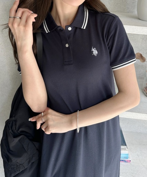 U.S. POLO ASSN.（ユーエスポロアッスン） ワンピース 半袖 「Ada.別注