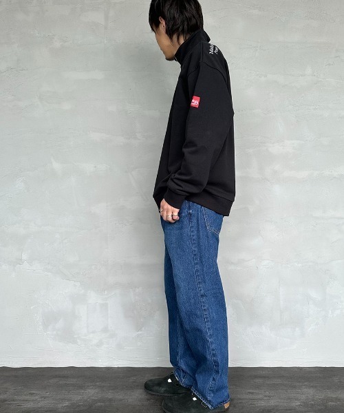 「Manhattan Portage」 スウェットカットソー X-LARGE グレイッシュベージュ レディース_画像4