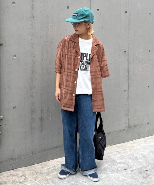 ブラウス シャツ 「UNISEX」レース刺繍シャツ/WEB限定カラーあり レディース メンズの画像
