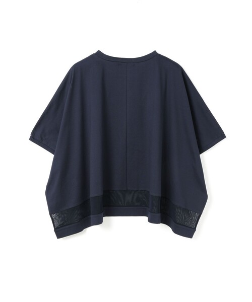 tシャツ mizuiro ind メッシュヘムワイドプルオーバー レディースの画像