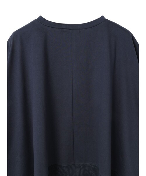 tシャツ mizuiro ind メッシュヘムワイドプルオーバー レディースの画像