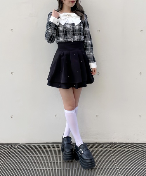 「abc une face」 長袖カットソー FREE ピンク レディース_画像9