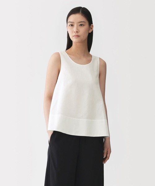 MUJI Labo ブラウス シャツ 「MUJI Labo」婦人 和紙混バスケット織り